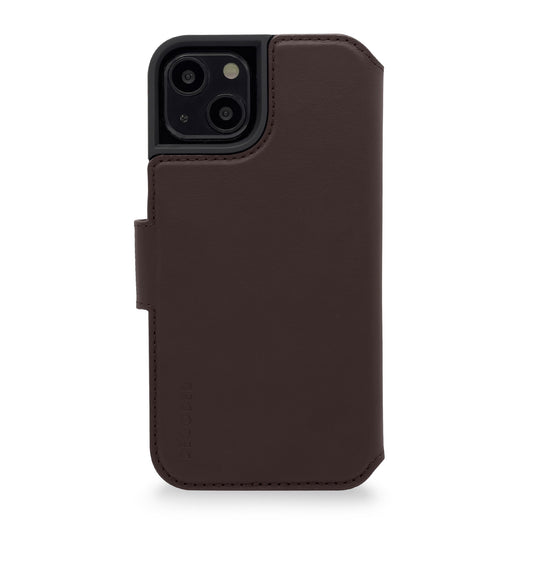 Decoded Lommebokdeksel i skinn til iPhone 14 Plus - Brun