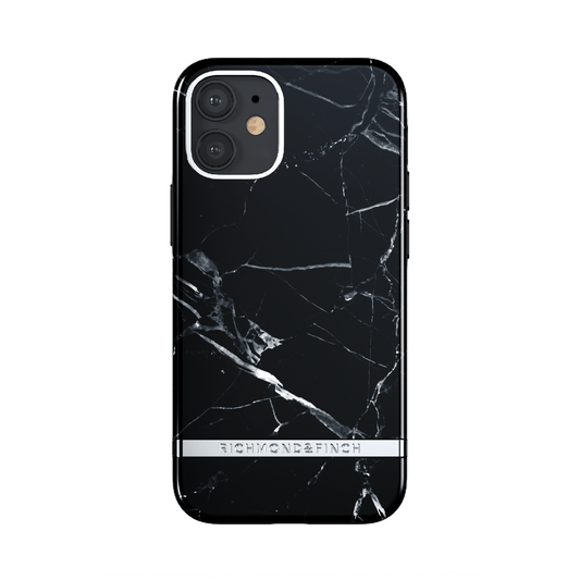 Richmond & Finch deksel for iPhone 12 mini i svart marmormønster