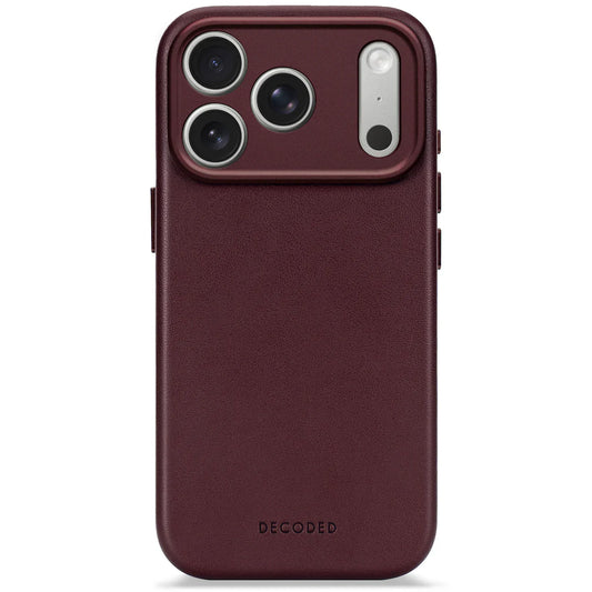 Decoded BackCover MagSafe Skinndeksel til iPhone 17 Pro - Dark Ruby