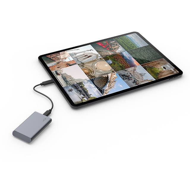 LaCie Mobile Secure Ekstern SSD Harddisk med USB-C (1TB)