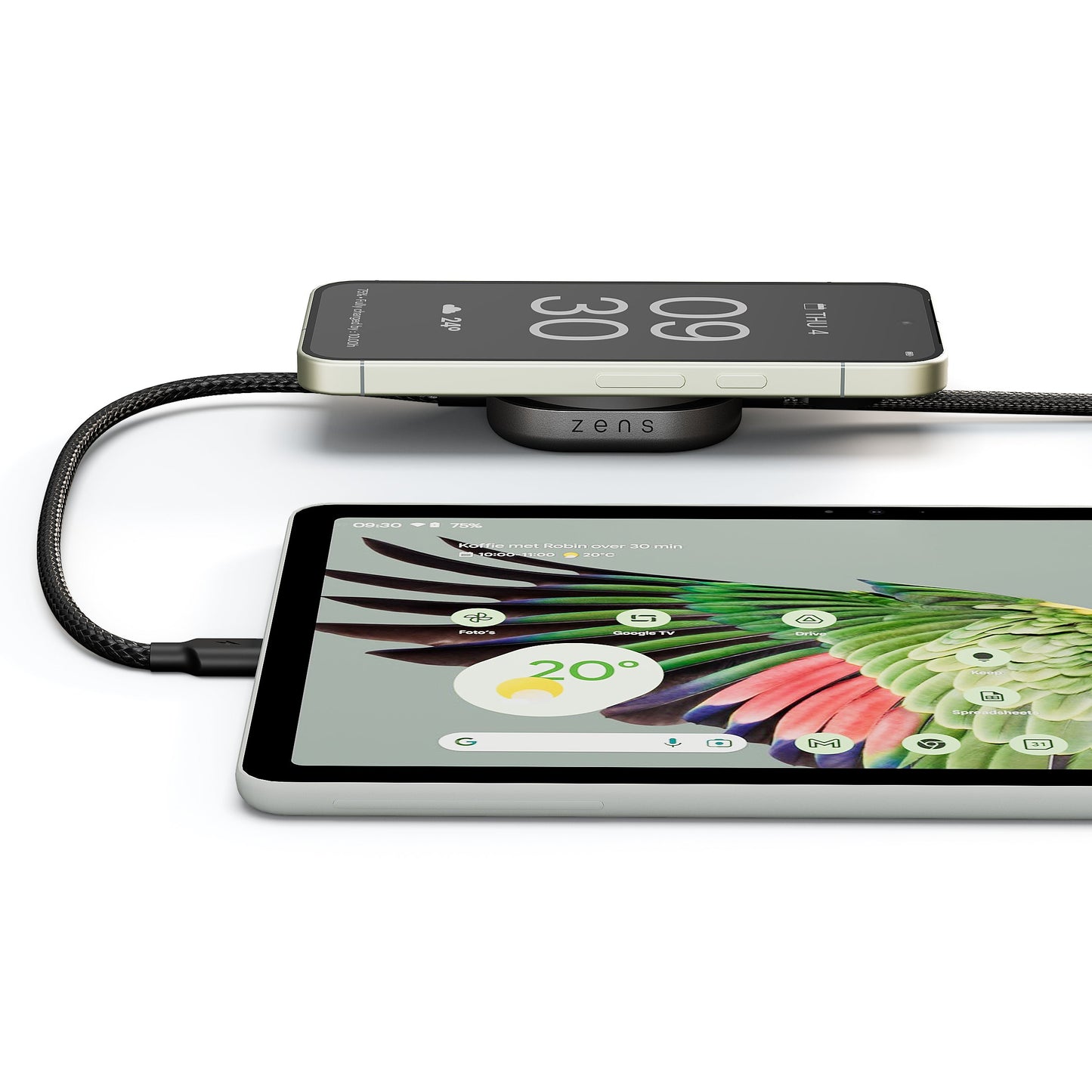 Zens USB-C Ladekabel Pro 2 - Svart