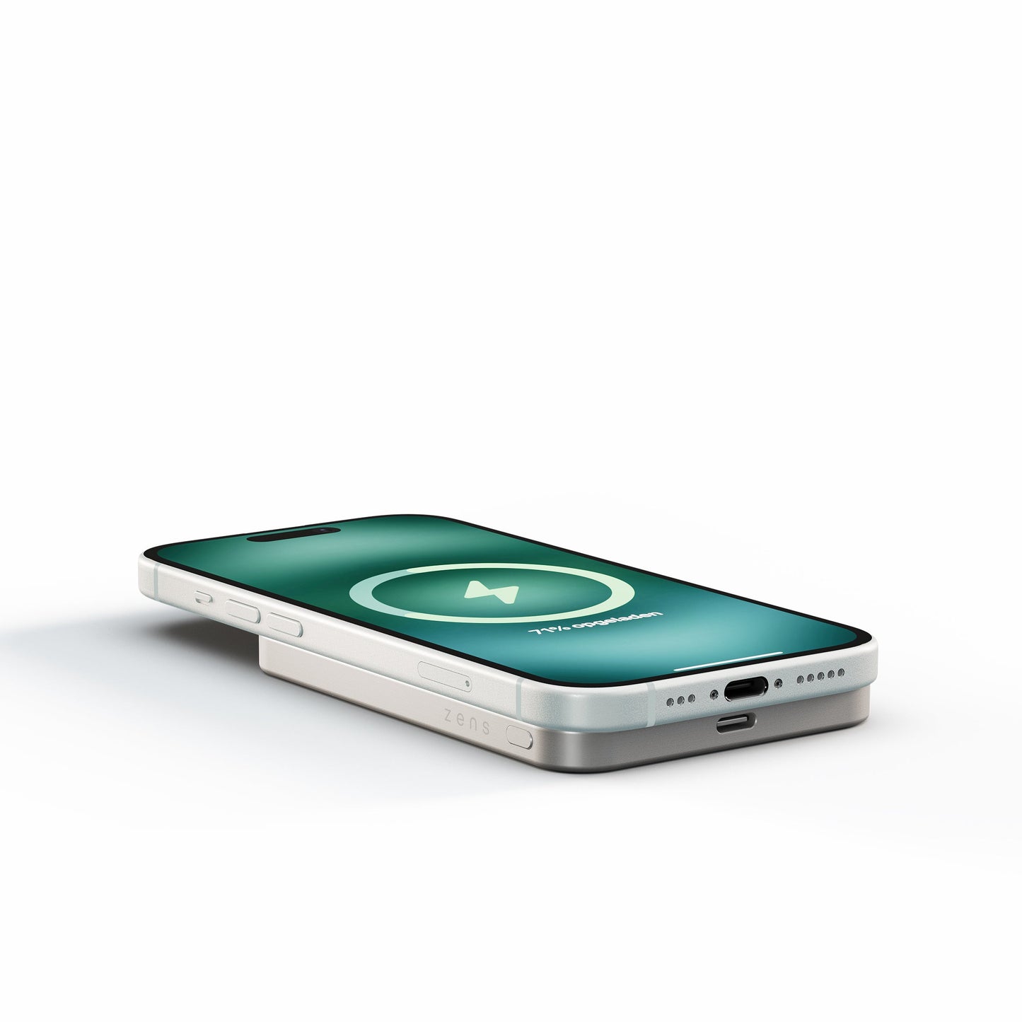 Zens 5000 mAh Magnetisk Powerbank Pro 1 Slim - Hvit
