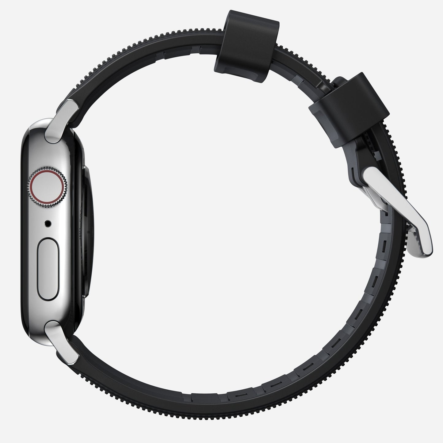 Nomad 42/41 mm Rugged Strap reim - Sølv
