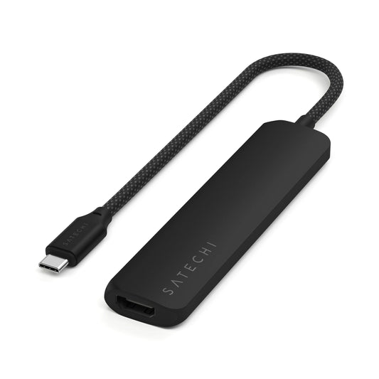 Satechi Slim 6 Multiport Adapter - Svart