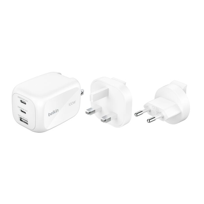 Belkin 100W 3-port BoostCharge Pro Vegglader
