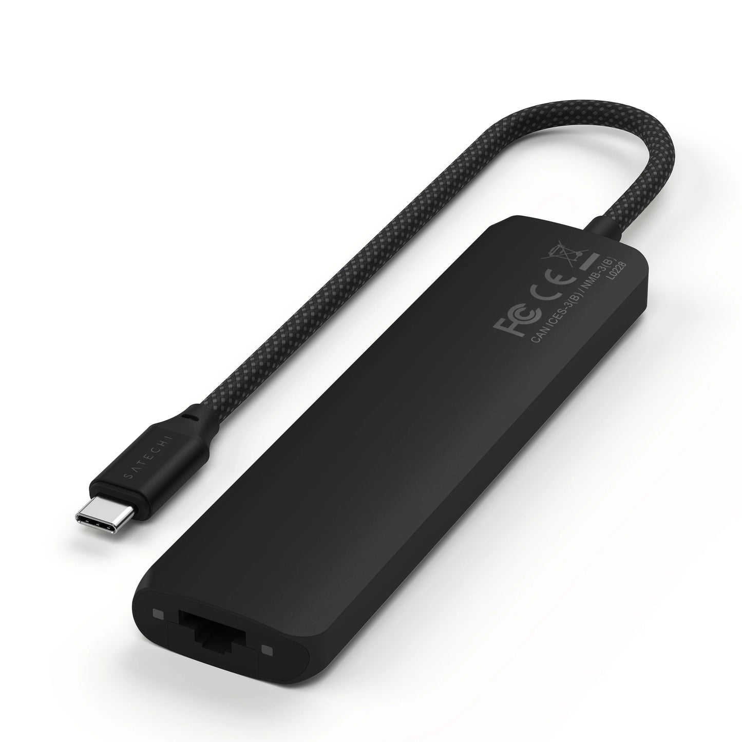 Satechi Slim 7 Multiport Adapter - Svart