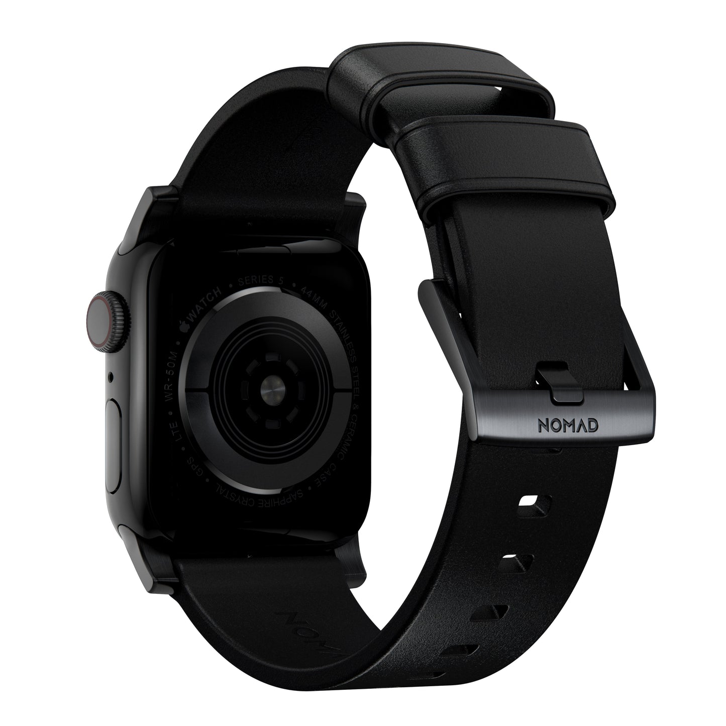 Nomad 49/46 mm Moderne Skinnrem med Svart Spenne - Svart