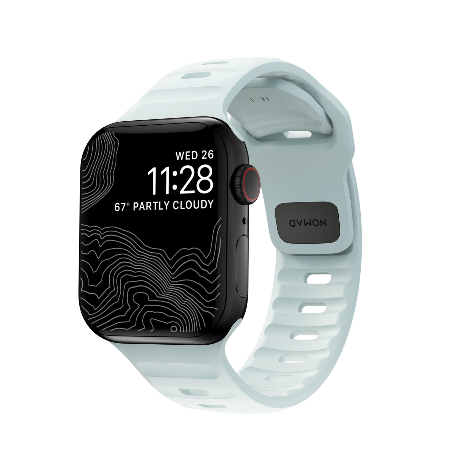 Nomad 41/40mm Sport Band Reim - Limited Edition Icy Blue Glow