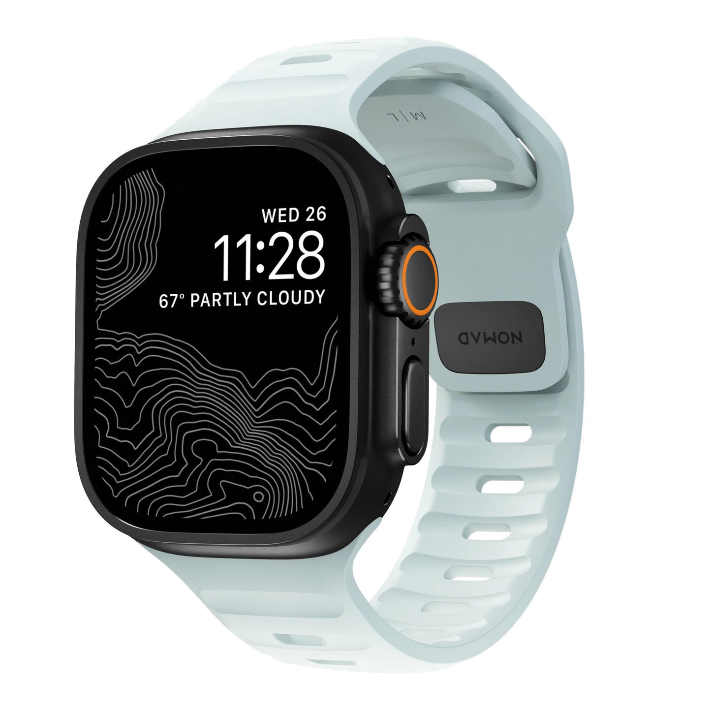 Nomad 49/45mm Sport Band Reim - Limited Edition Icy Blue Glow
