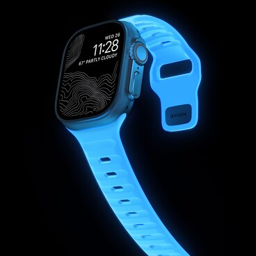 Nomad 49/45mm Sport Band Reim - Limited Edition Icy Blue Glow