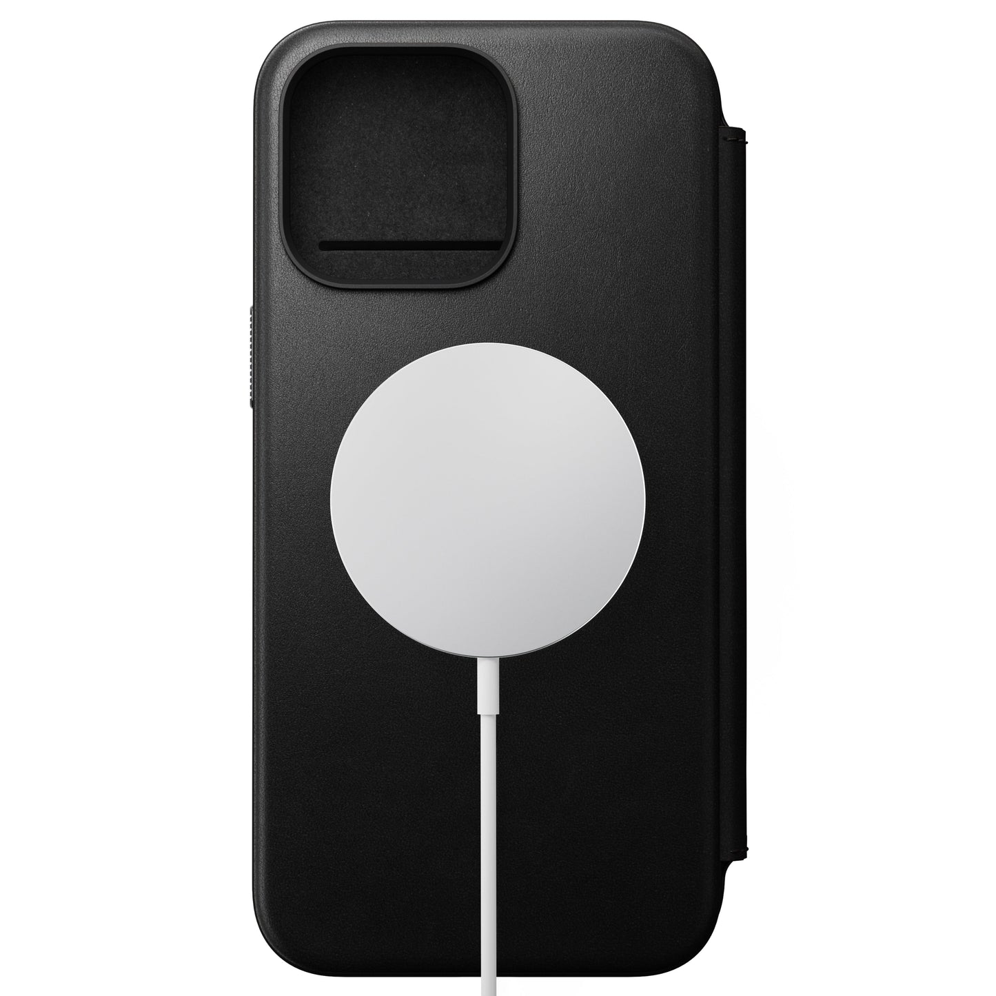 Nomad Lommebokdeksel i skinn med MagSafe til iPhone 15 Pro Max - Svart