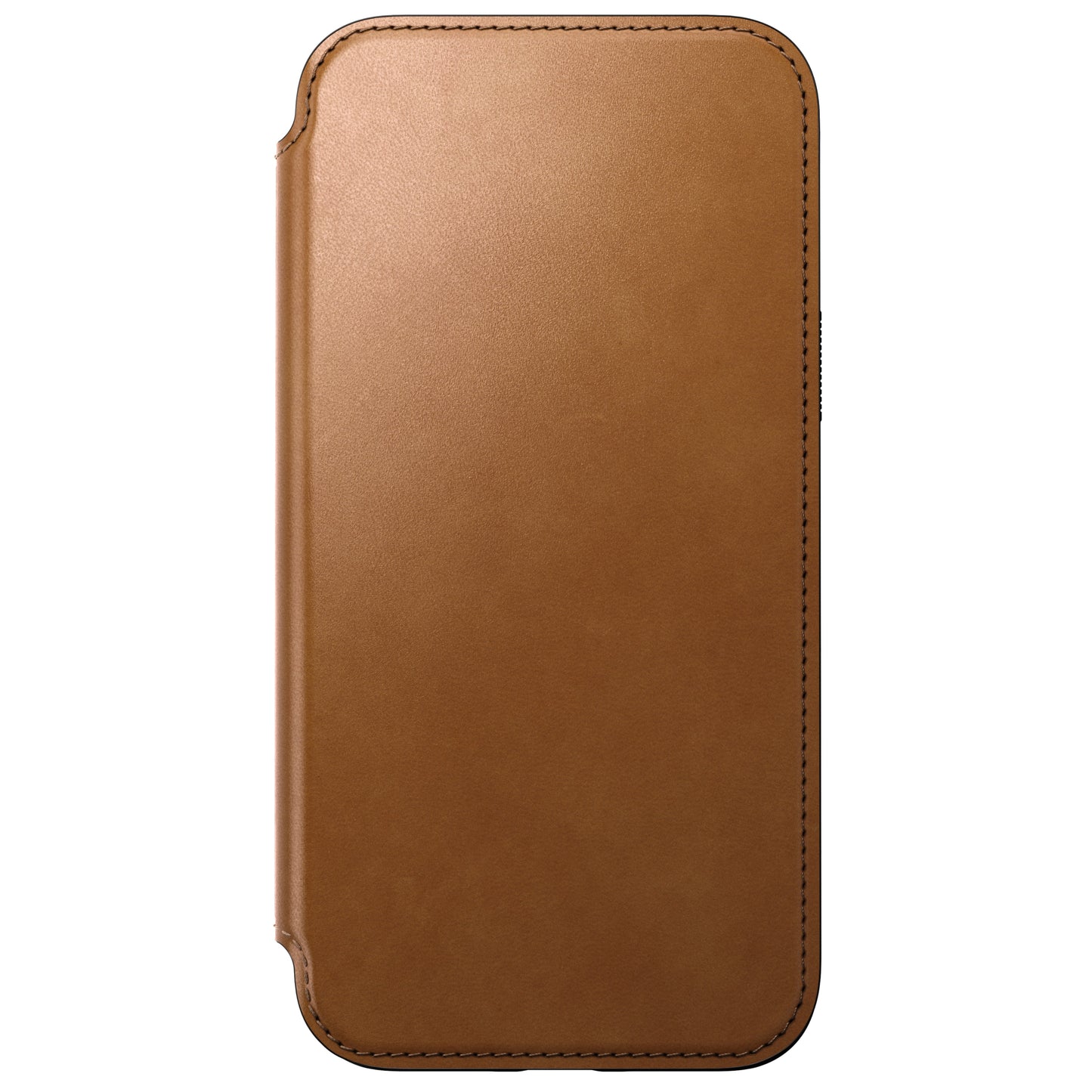 Nomad Lommebokdeksel i skinn med MagSafe til iPhone 15 Pro Max - Tan