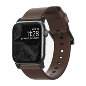 Nomad 42/41 mm Moderne Skinnrem med Svart Spenne - Brun
