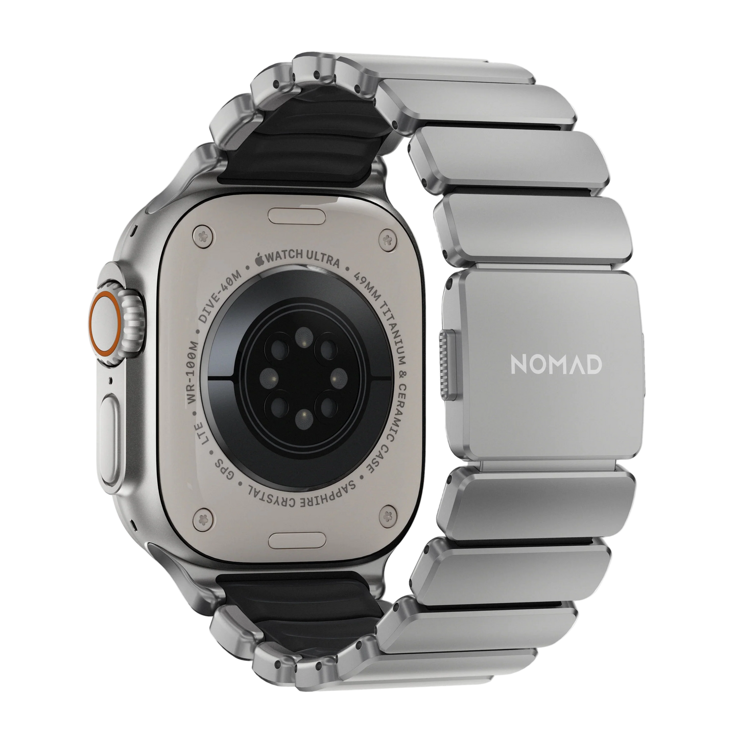 Nomad 49/46 mm Stratos Band Reim - Natural Titanium/Black