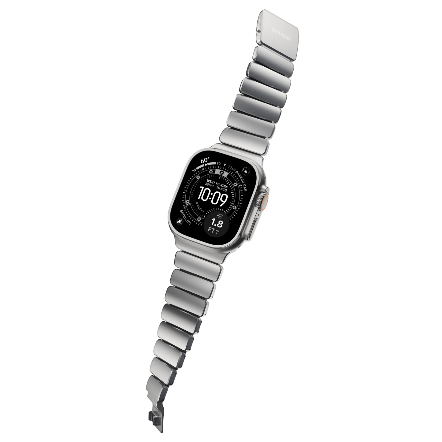 Nomad 49/46 mm Stratos Band Reim - Natural Titanium/Black