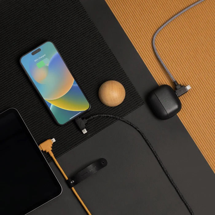 Native Union 1,5 m USB-C til USB-C/Lightning Belt Cable Duo Ladekabel - Kraft