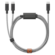 Native Union 2-i-1 USB-C til USB-C ladekabel 2m - Zebra