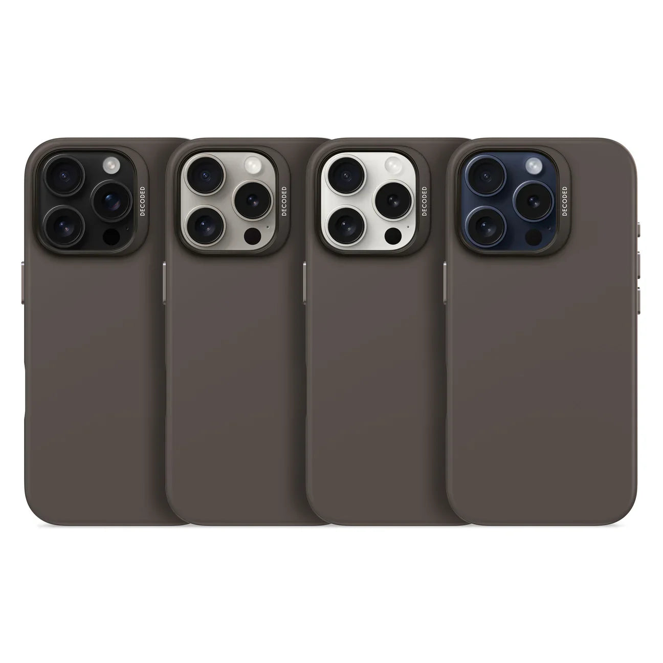 Decoded BackCover MagSafe Silikondeksel til iPhone 15 Pro Max - Phantom Black