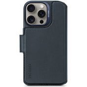 Decoded Lommebokdeksel i skinn med MagSafe til iPhone 16 Pro - Navy