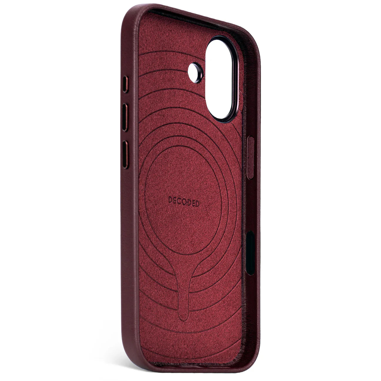 Decoded BackCover MagSafe Skinndeksel til iPhone 17 - Dark Ruby