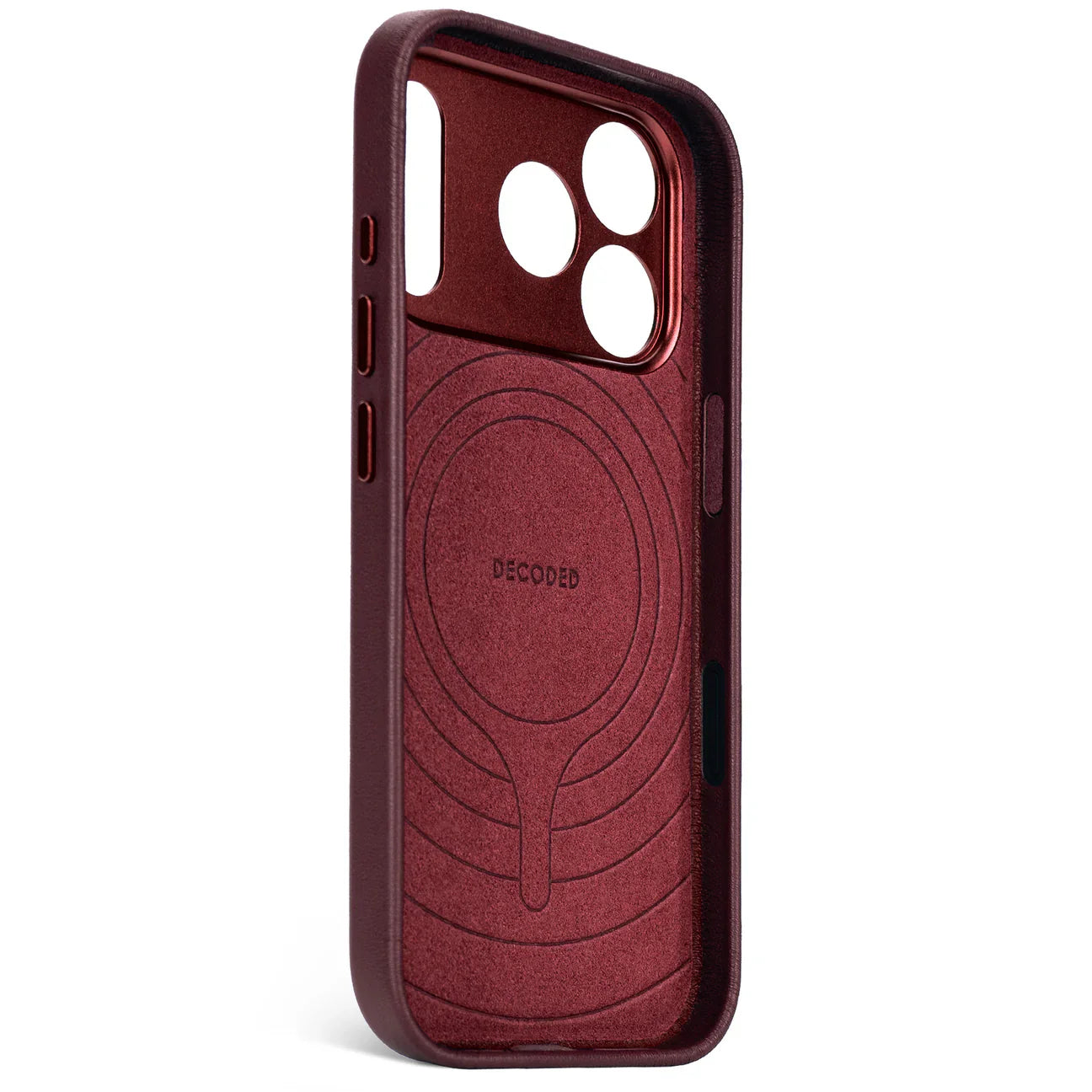 Decoded BackCover MagSafe Skinndeksel til iPhone 17 Pro - Dark Ruby