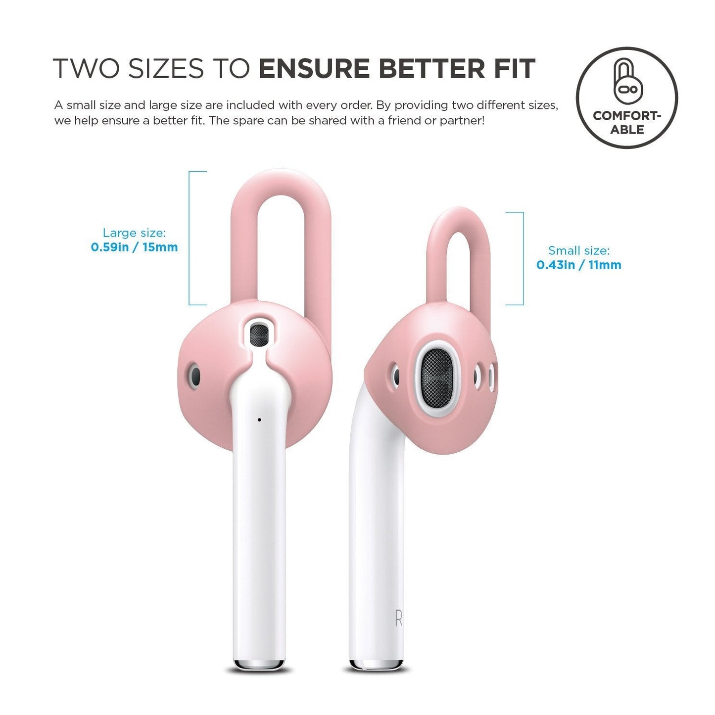 Elago EarPads til AirPods - Rosa