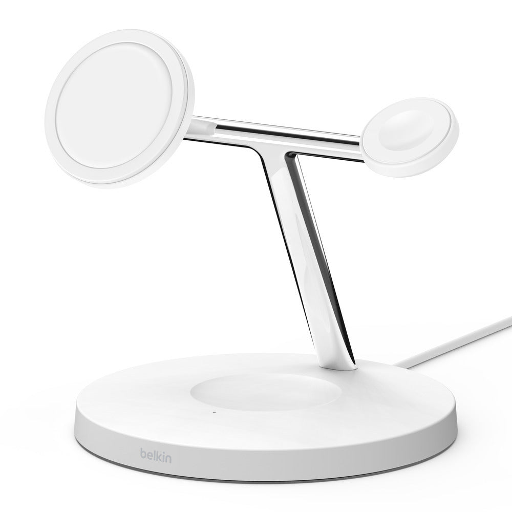 Belkin 3-i-1 MagSafe Trådløs Ladestativ - Hvit