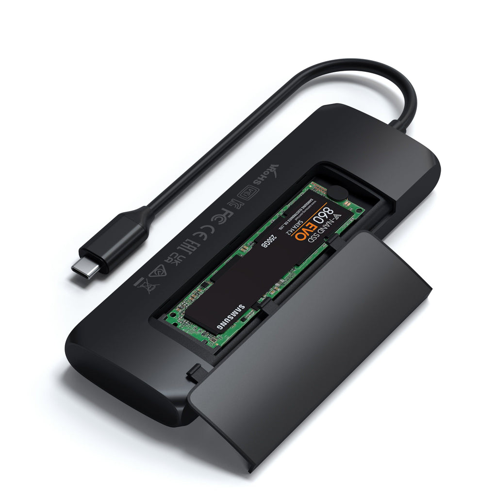 Satechi USB-C Hybrid Multiport Adapter - Svart