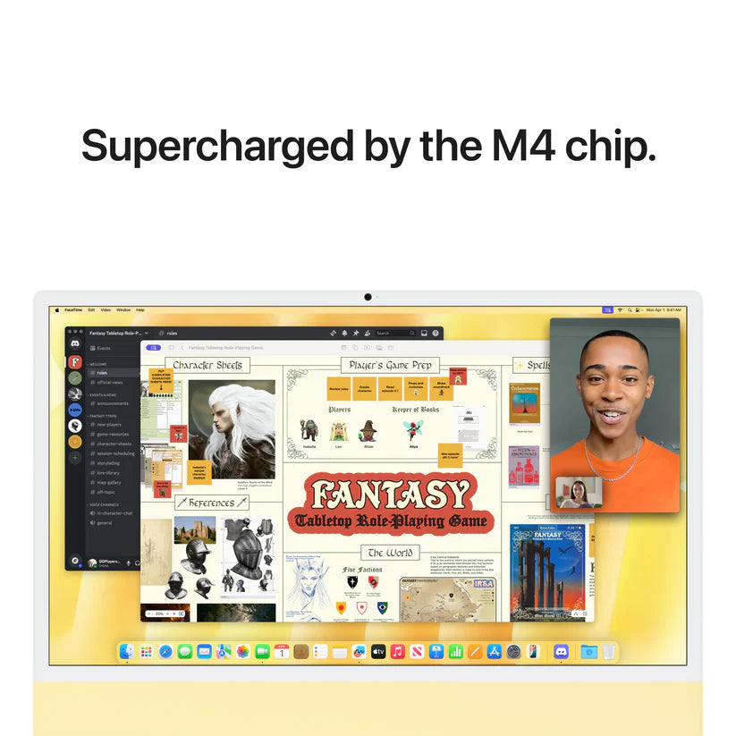 iMac 24-tommer M4 10GPU 256GB SSD 16GB Minne - Gul