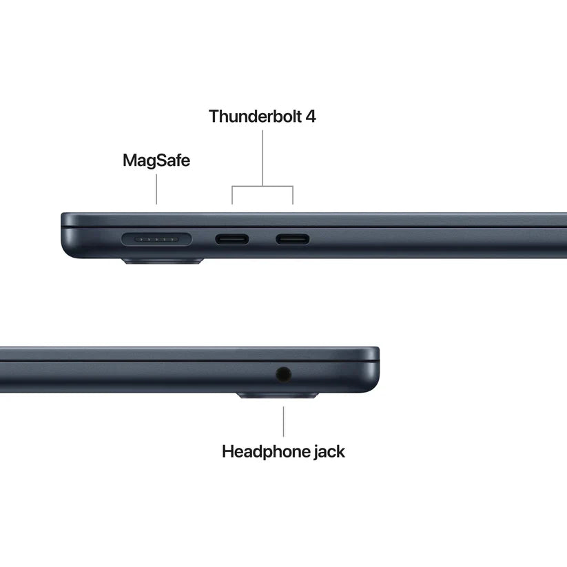 MacBook Air 13-tommer M4 512GB SSD 16GB Minne med Internasjonalt engelsk tastatur - Midnatt
