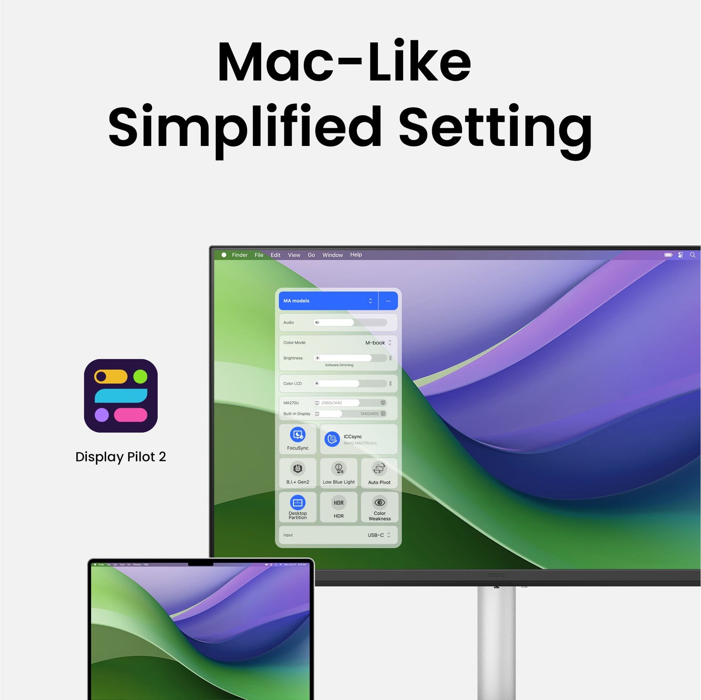 BenQ MA320U 32" MA 4K Mac Monitor P3