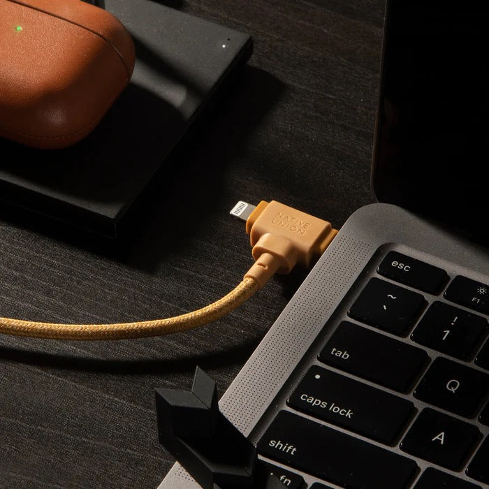 Native Union 1,5 m USB-C til USB-C/Lightning Belt Cable Duo Ladekabel - Kraft