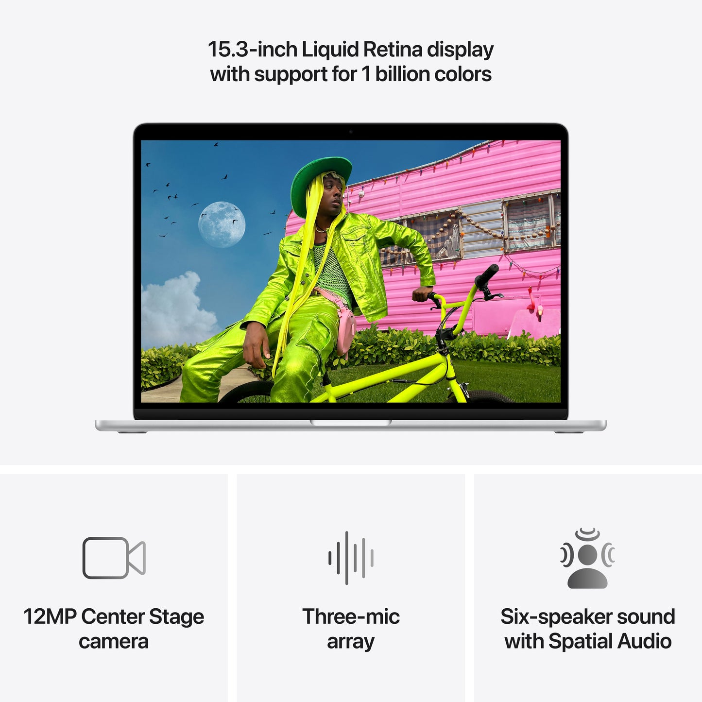 MacBook Air 15-tommer M5 - Sølv