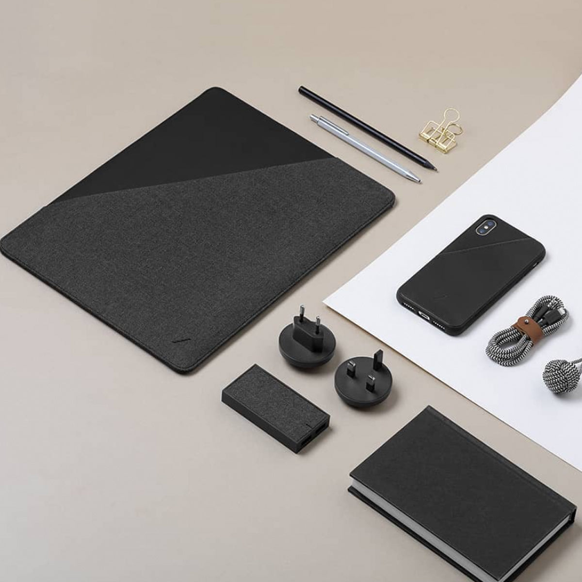 Native Union Stow Slim mappe for iPad Pro 11" - Skifergrå