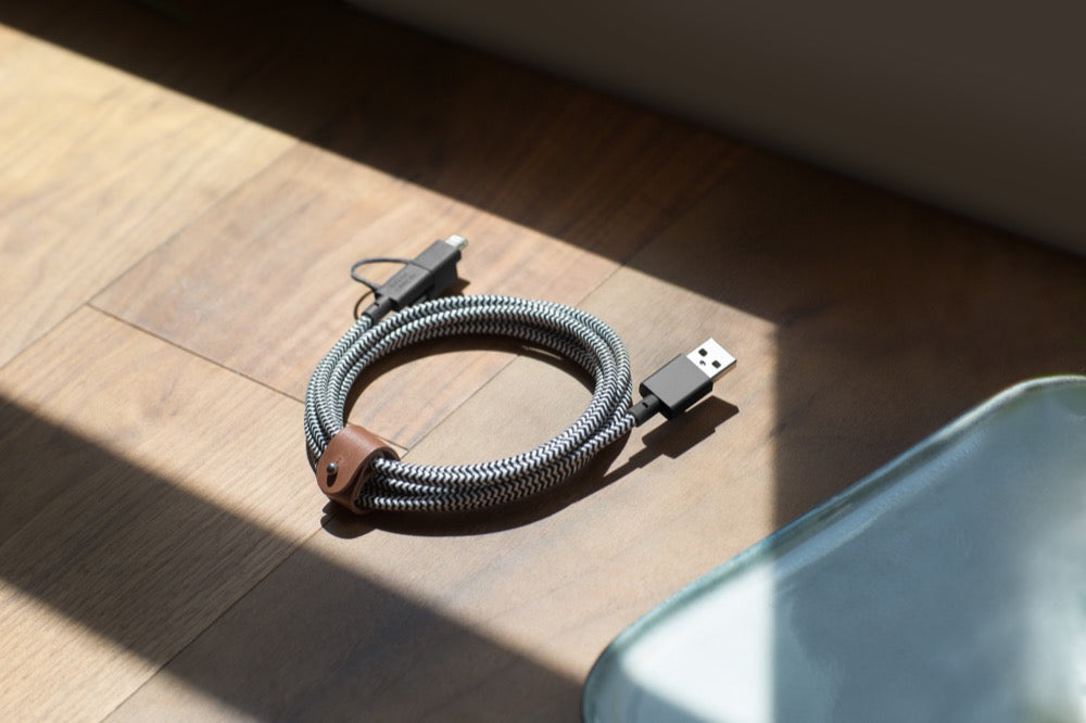 Native Union 2 m Universal Belt kabel - Zebrastripet
