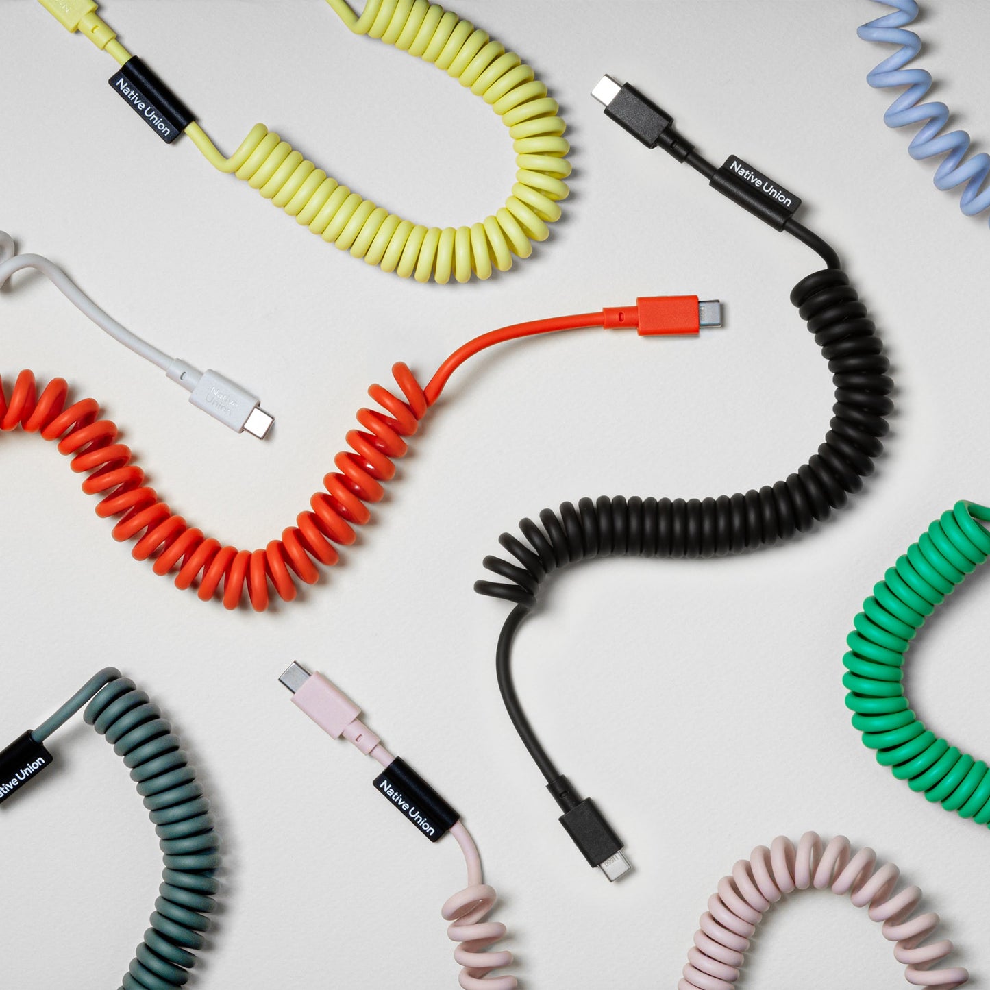 Native Union 1,2m Pop USB-C Ladekabel - Lemon