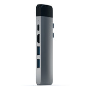 Satechi USB-C Pro Hub med Ethernet - Stellargrå