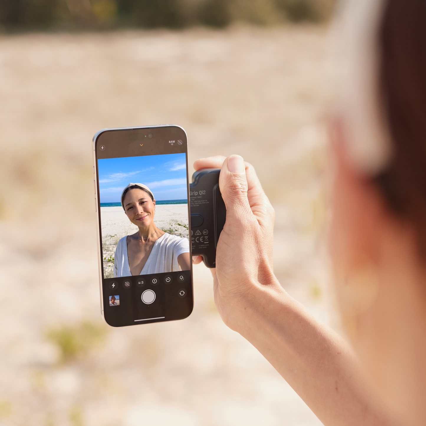 ShiftCam SnapGrip Pro Kameragrep til iPhone - Midnatt