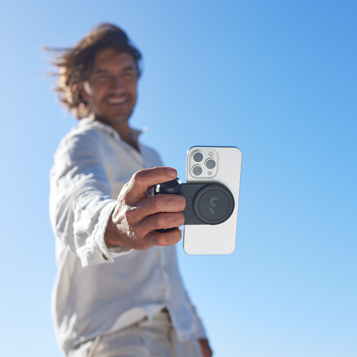 ShiftCam SnapGrip Pro Kameragrep til iPhone - Midnatt