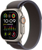 Apple Watch Ultra 2 GPS + Cellular 49mm Natural Titanium Case with Blue/Black Trail Loop - M/L