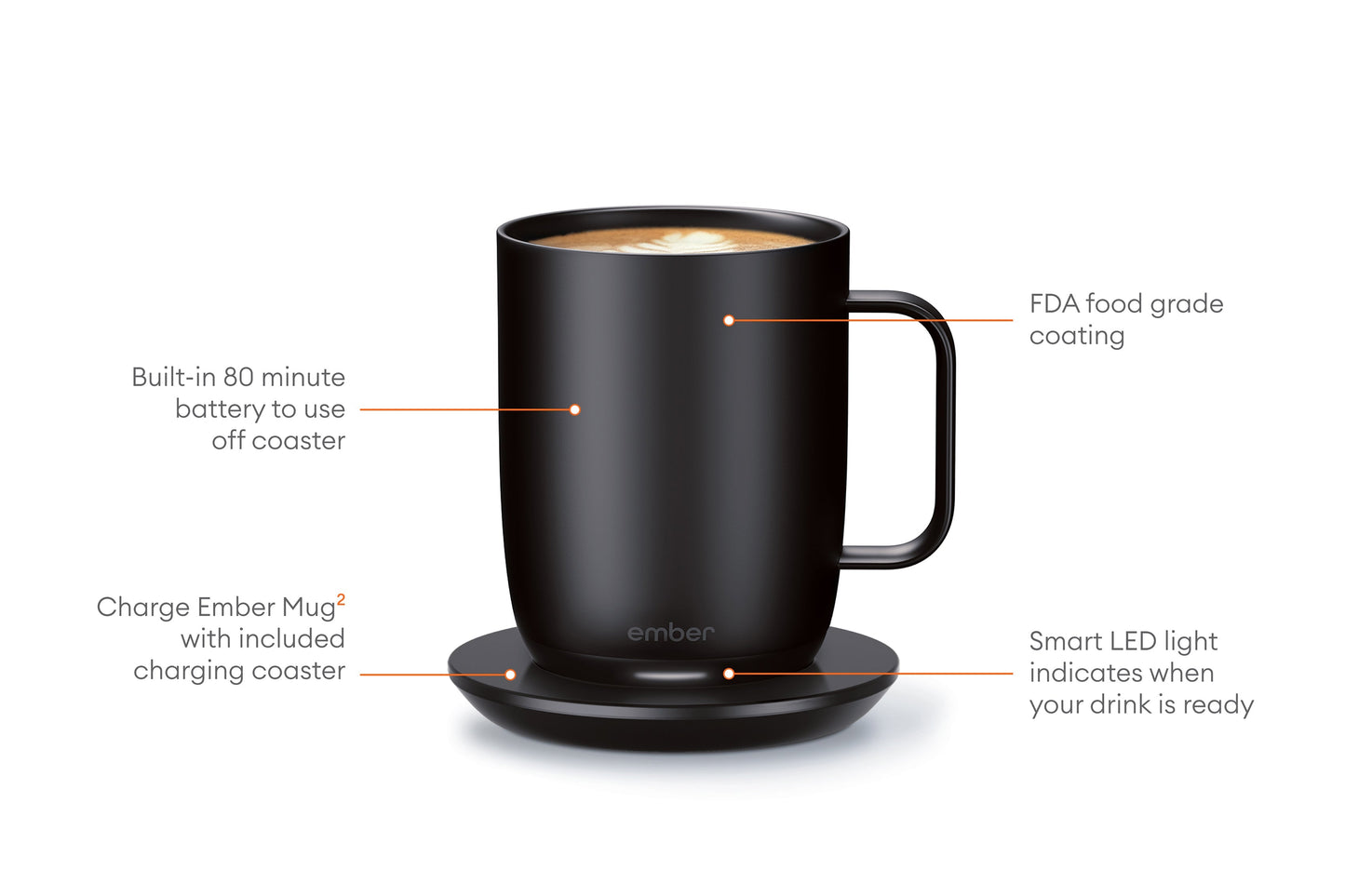 Ember Mug 2 termokrus 295 ml - Svart