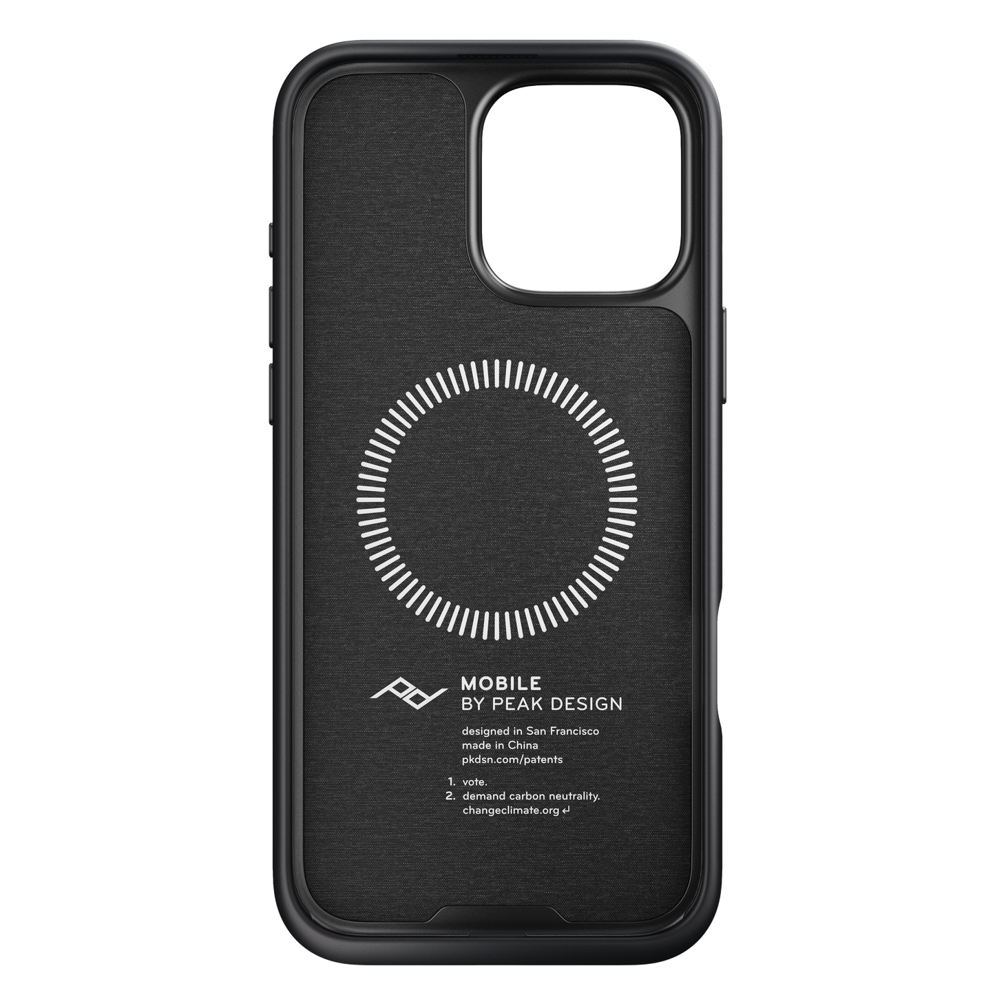 Peak Design Mobile Everyday Fabric MagSafe Deksel til iPhone 16 Pro Max - Charcoal