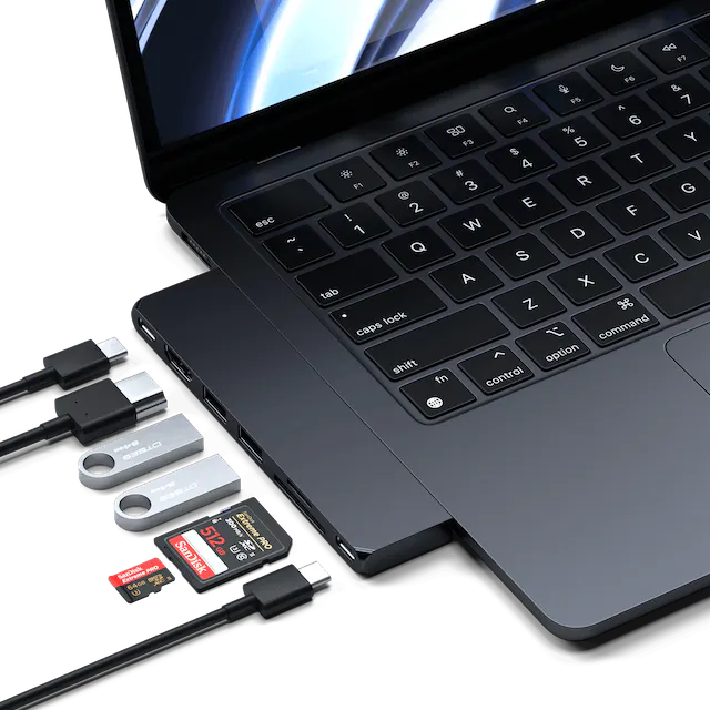 Satechi Pro Hub Slim Multiadapter - Midnatt